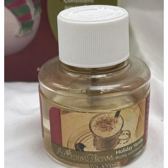 AromaGlow Home Fragrance Snowman Oil Lamp Holiday Living Fragrance Complete - Picture 11 of 16